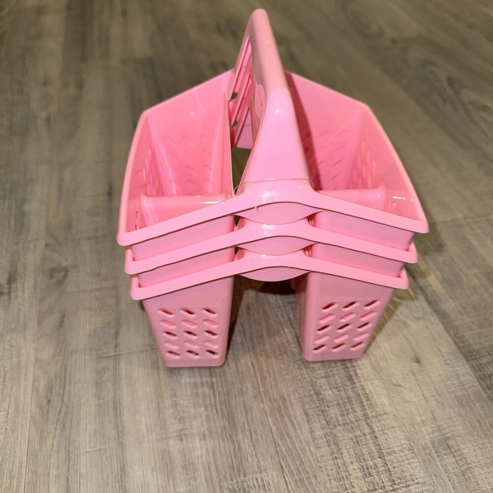 Making the Grade Pink 4 Section Organizer Caddy Containers 3 Count Hobby Lobby